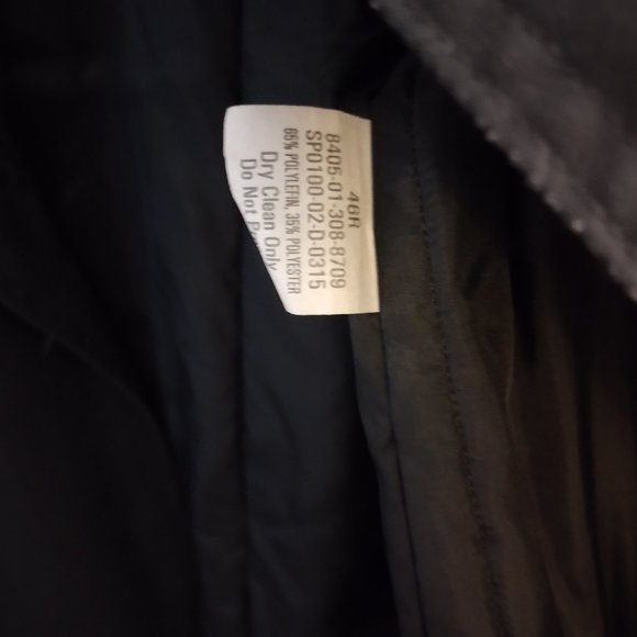 Military DSCP Defender Navy Fully Lined Trench coat  - 46R - Trench Jacket - Picture 7 of 12